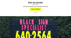 Desktop Screenshot of blacksignspecialist.com